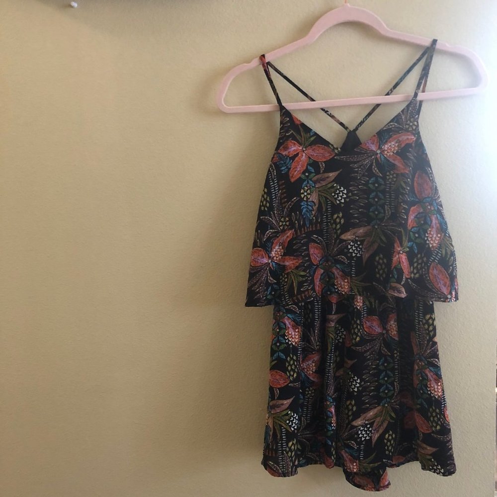 LUSH Tropical Print Romper